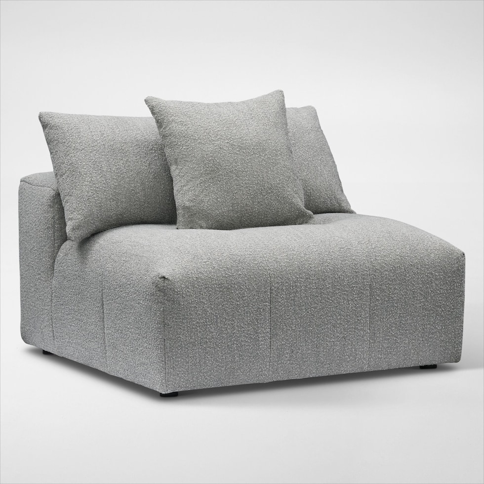 bliss gray armless chair web   