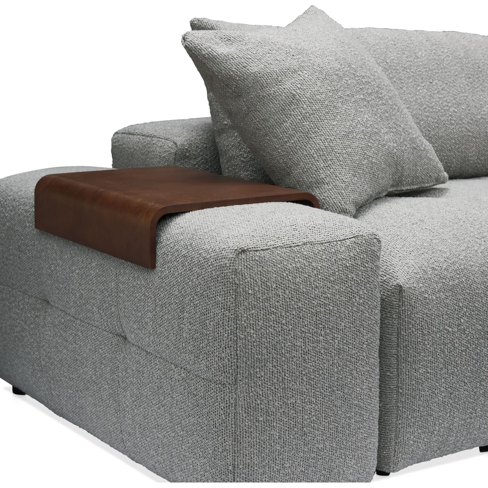 bliss gray sectional   