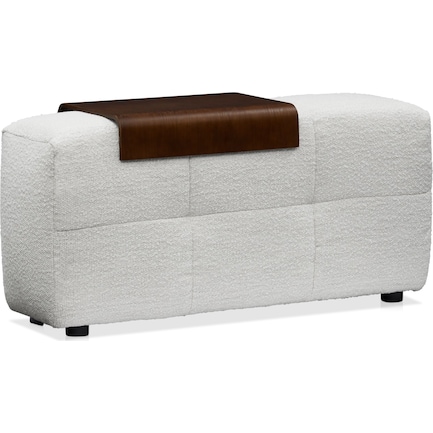 Bliss Floating Armrest with Tray Table - Ivory