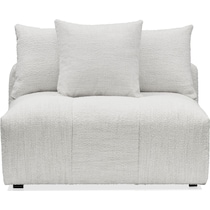 bliss white armless chair   