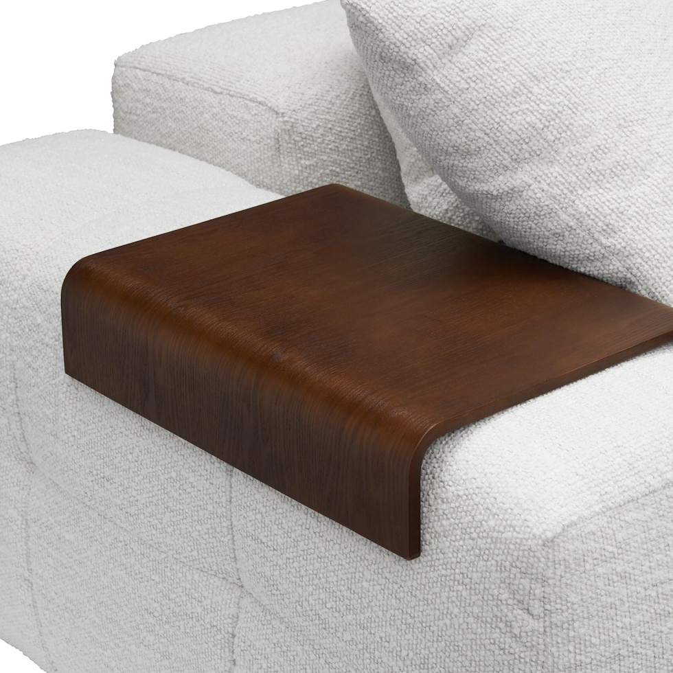 bliss white sectional   