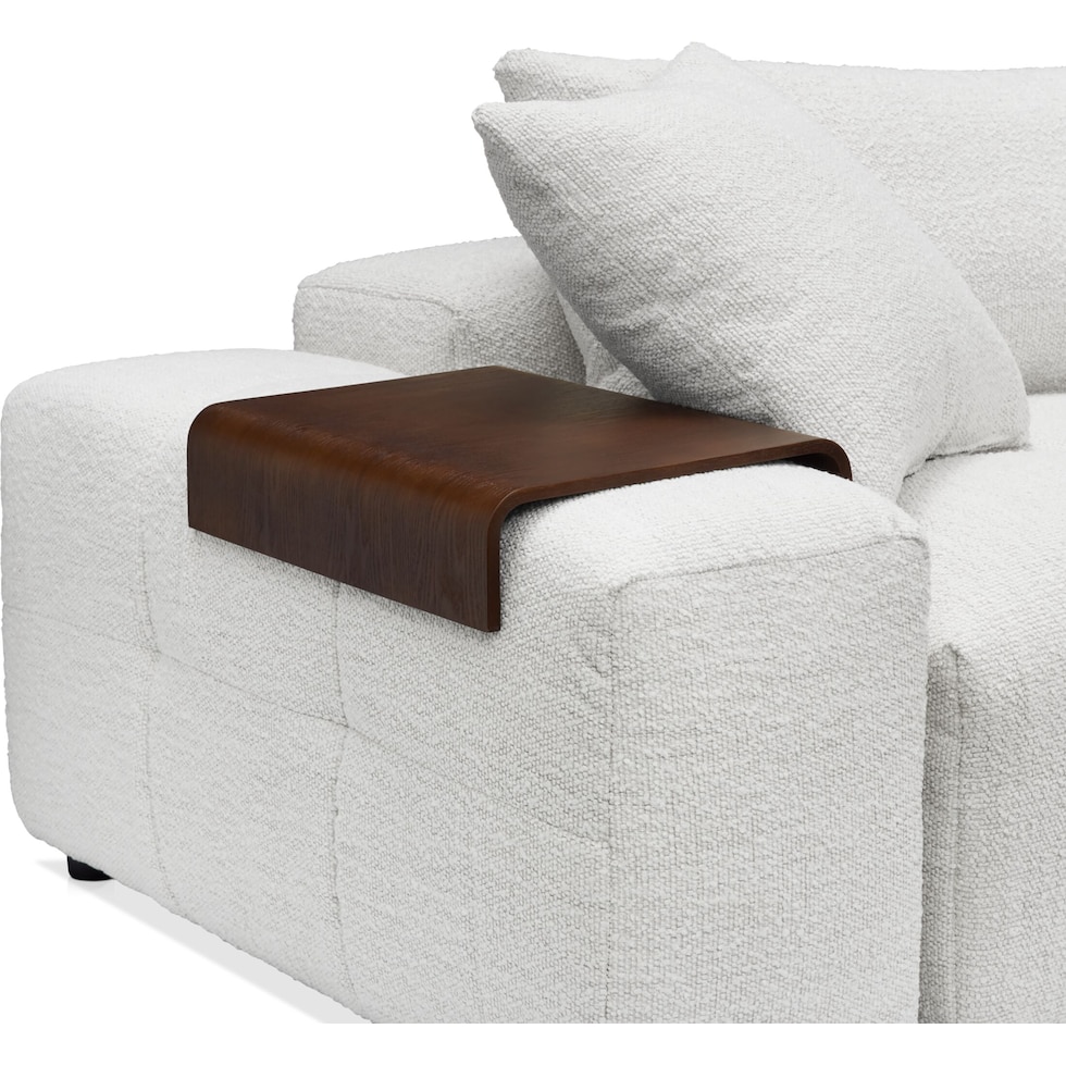 bliss white sectional   