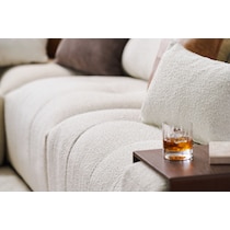 bliss white sectional   