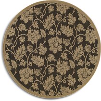 blooms light brown outdoor area rug   