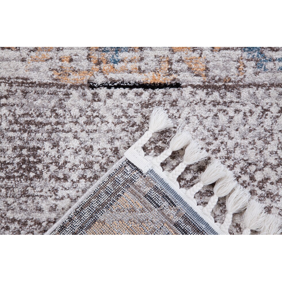 blue and brown rug   