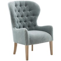 blue accent chair   