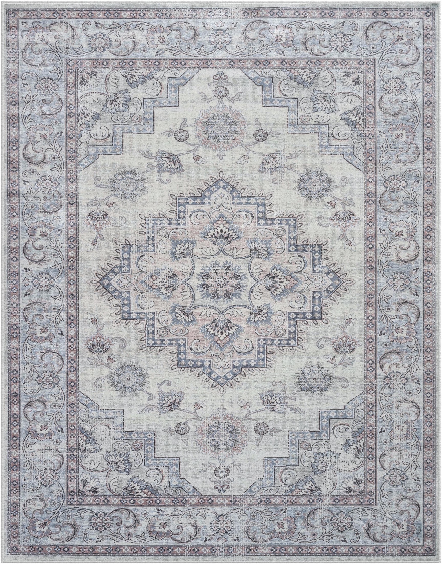 【美品】Egeria AREA 62UL Vintage Medallion Area rug| Luxe Weavers | Oriental Rug