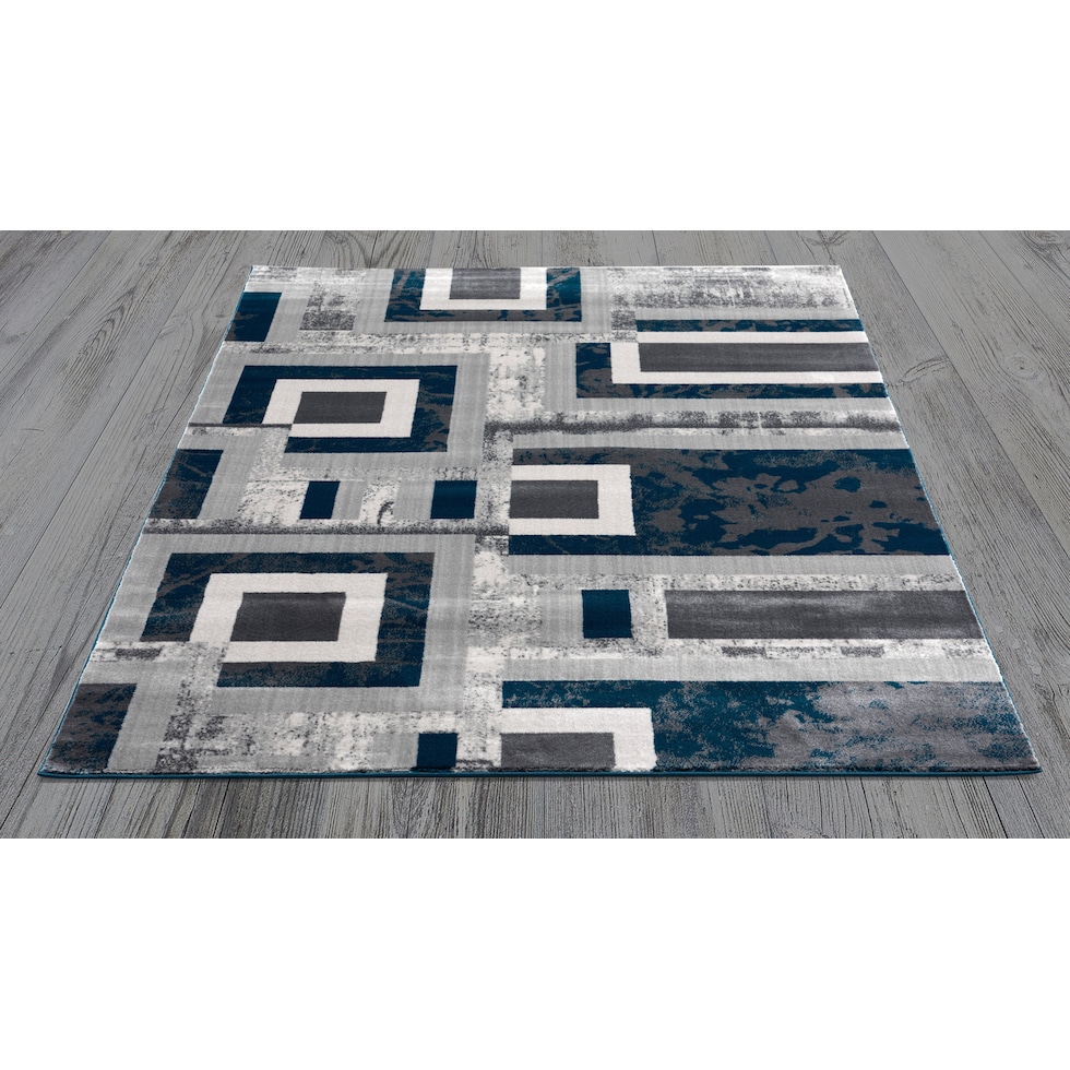 blue gray area rug  x    