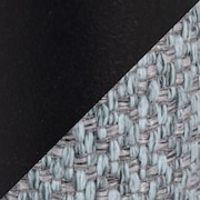 Kenna Twin Upholstered Headboard - Black/Blue