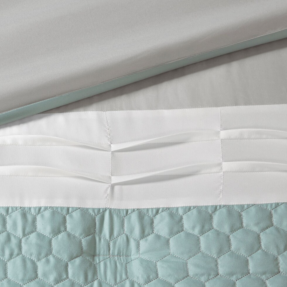 bluebell gray california king bedding set   