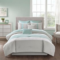 bluebell gray king bedding set   