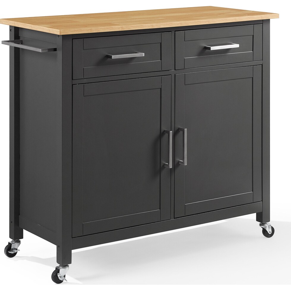 bobbie gray natural kitchen island   