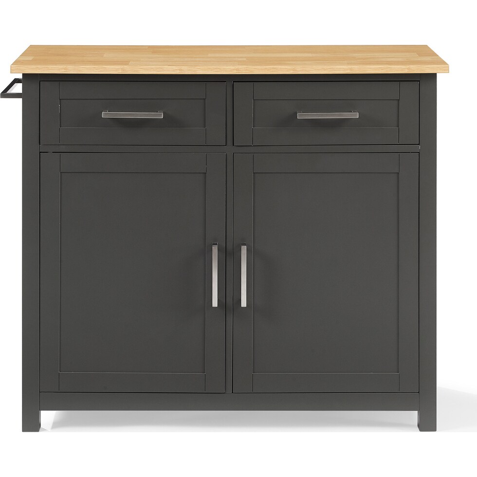 bobbie gray natural kitchen island   