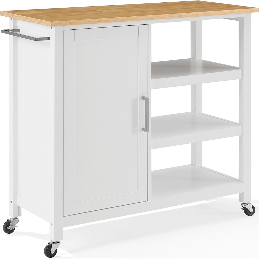 bobbie white natural kitchen island   