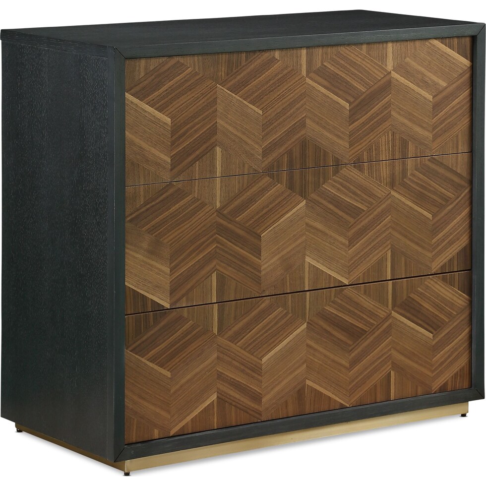bobby berk bedroom dark brown chest   