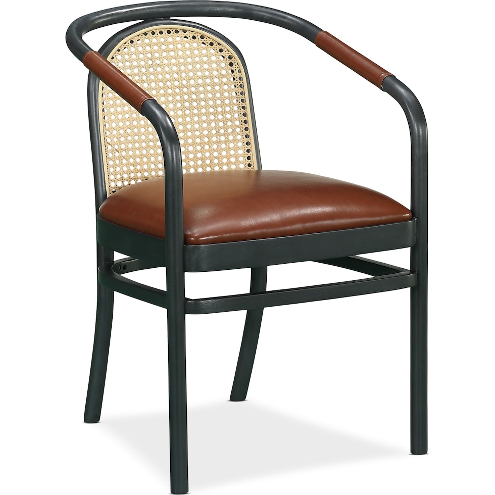 bobby berk dining black arm chair   