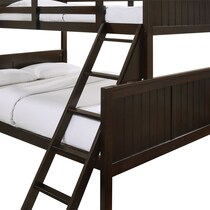 bobby dark brown twin over full bunk bed   