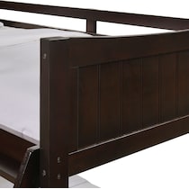 bobby dark brown twin over twin bunk bed   