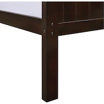 bobby dark brown twin over twin bunk bed   