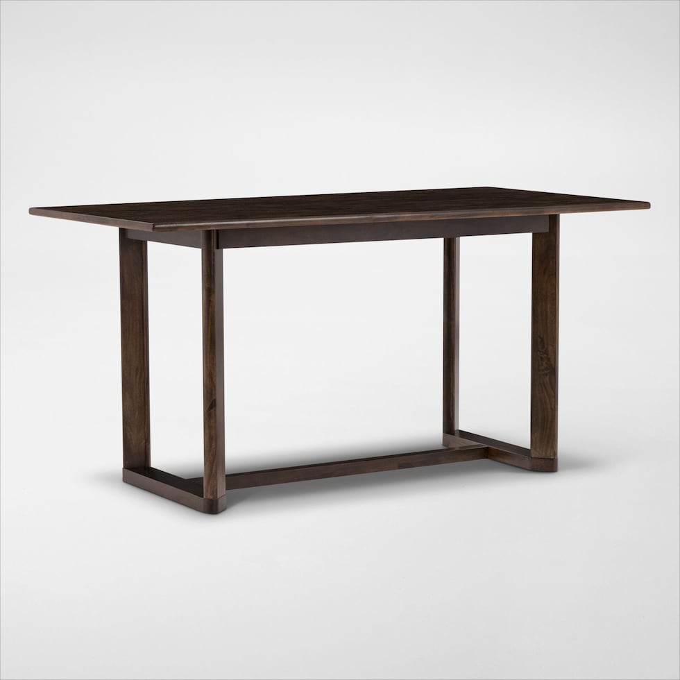 boca dining dark brown  pc counter height dining room   