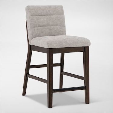 Boca Upholstered Counter-Height Stool - Brown