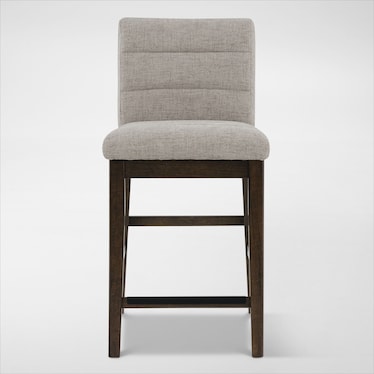 Boca Upholstered Counter-Height Stool - Brown