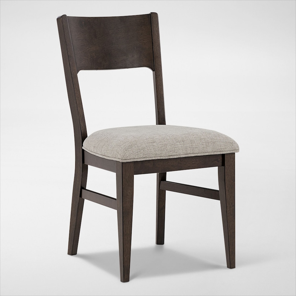 boca dining dark brown dining chair   