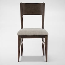 boca dining dark brown dining chair   