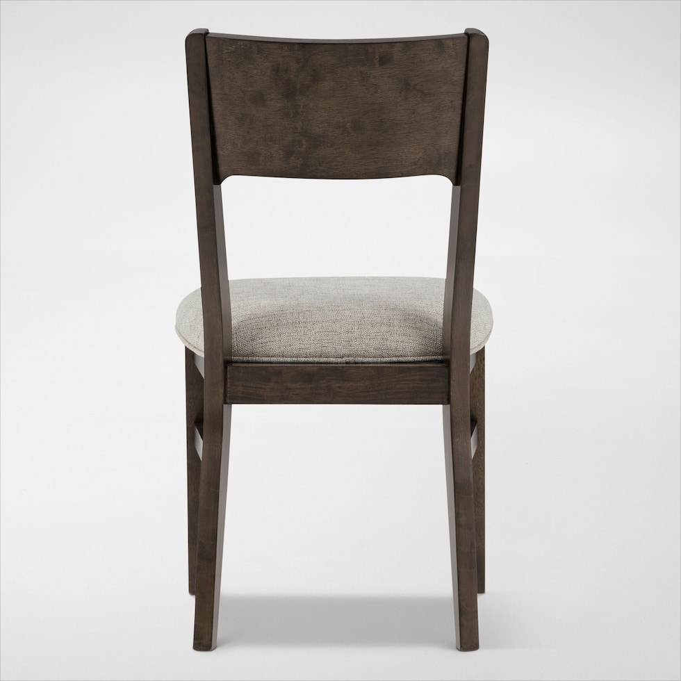 boca dining dark brown dining chair   