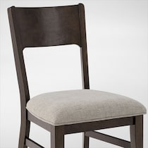 boca dining dark brown dining chair   