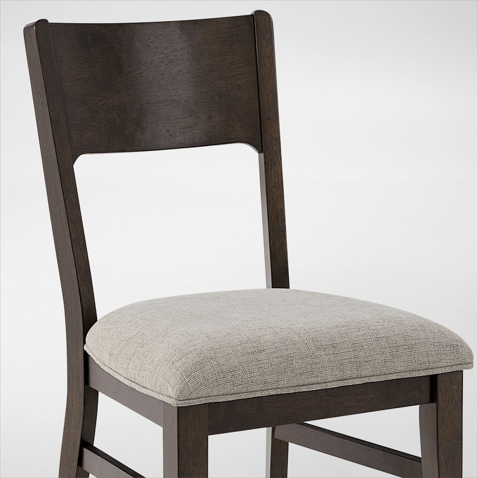 boca dining dark brown dining chair   