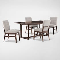 boca dining dark brown dining chair   