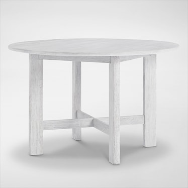 Boca Solid Wood Round Dining Table and 4 Dining Chairs