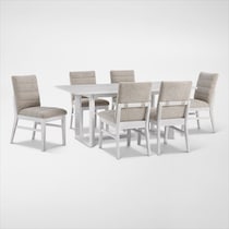 boca dining white  pc dining room   