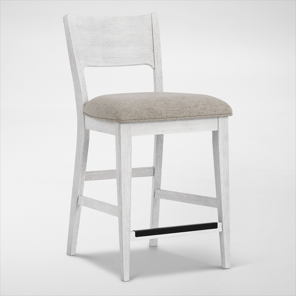 boca dining white counter height stool   