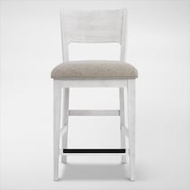 boca dining white counter height stool   