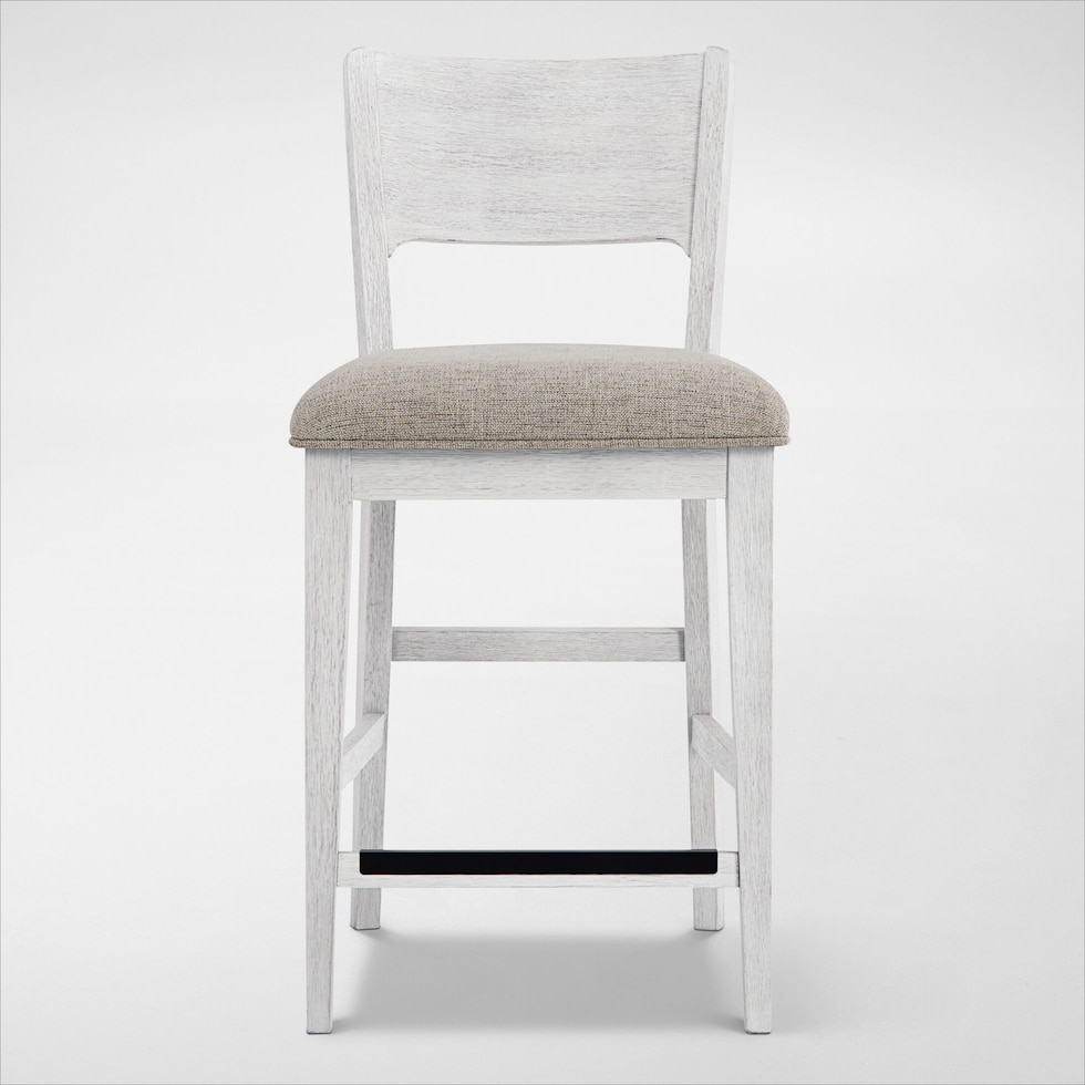 boca dining white counter height stool   
