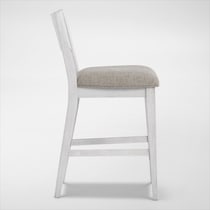 boca dining white counter height stool   