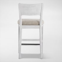 boca dining white counter height stool   