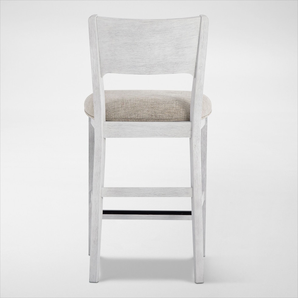 boca dining white counter height stool   