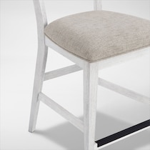 boca dining white counter height stool   