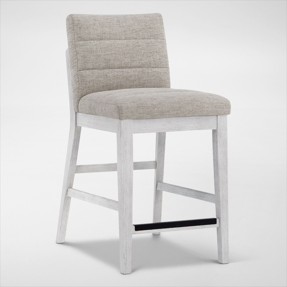 boca dining white counter height stool   