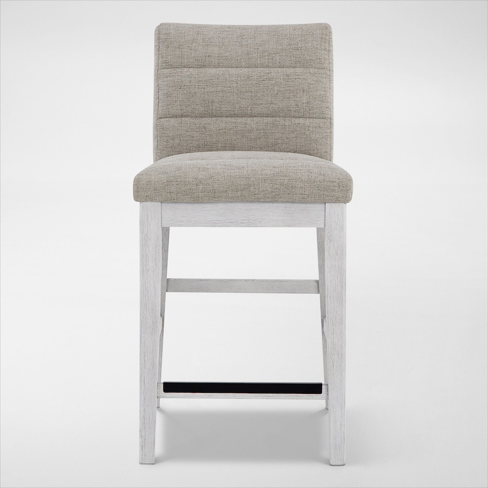 boca dining white counter height stool   