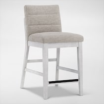 boca dining white stool   