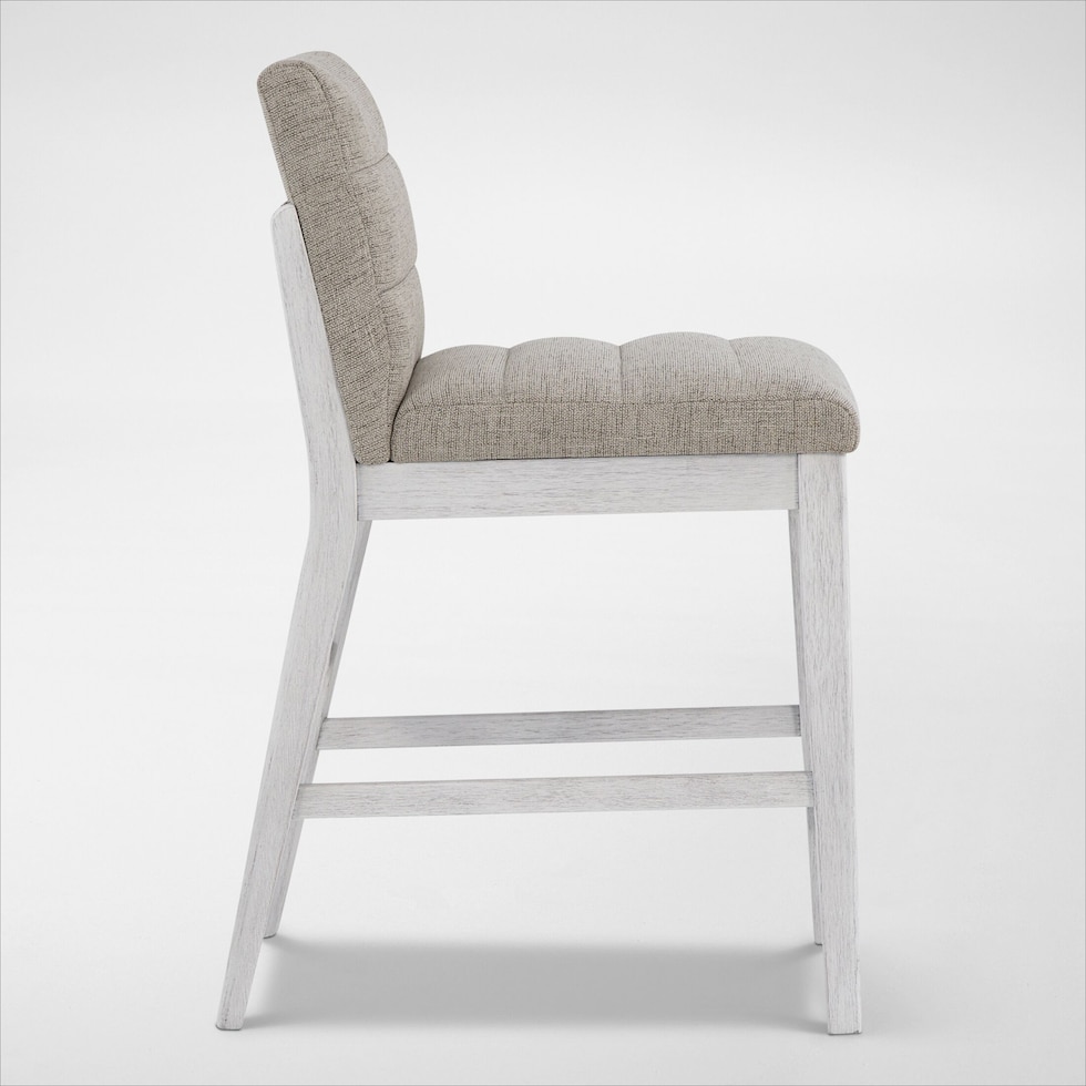 boca dining white stool   