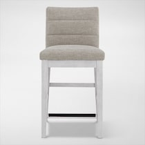 boca dining white stool   