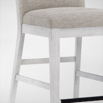 boca dining white stool   