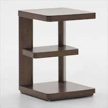 boca tables dark brown chairside table   