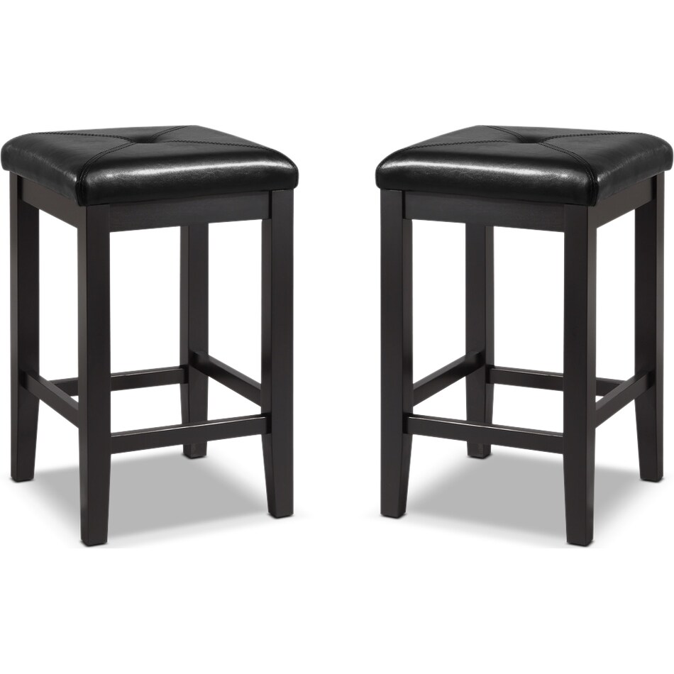 bodega black  pack counter height stools   