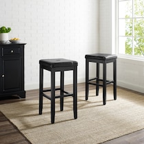bodega black bar stool   